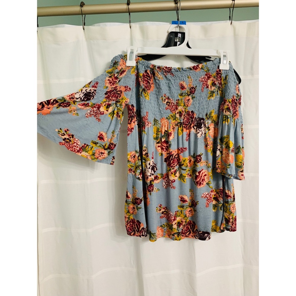 Off the shoulder floral top